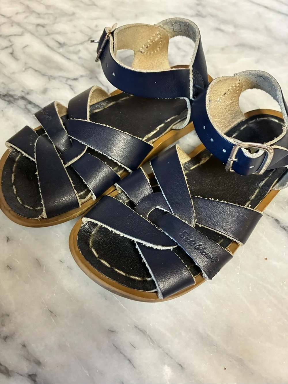 Saltwater sandals In Navy Blue